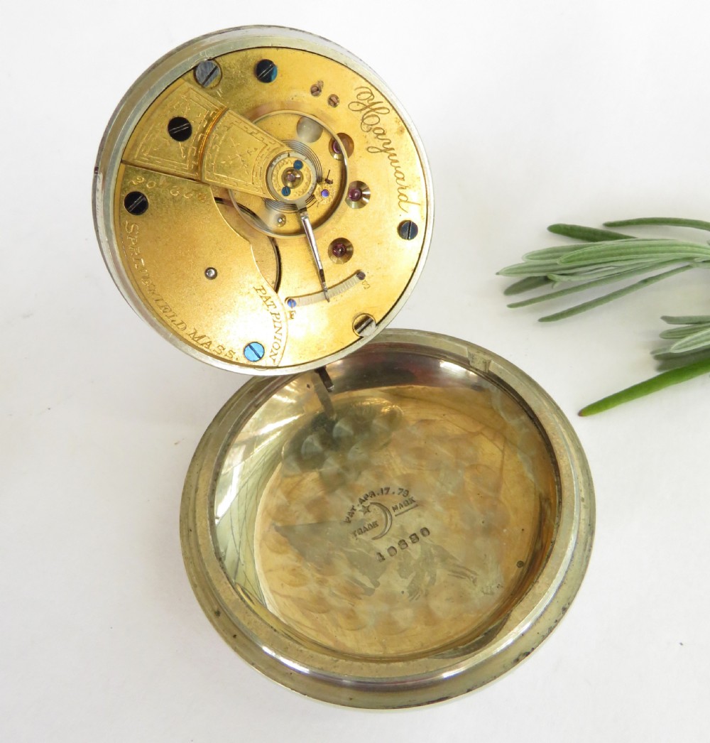 Antique Hampden pocket watch, 1881 View II
