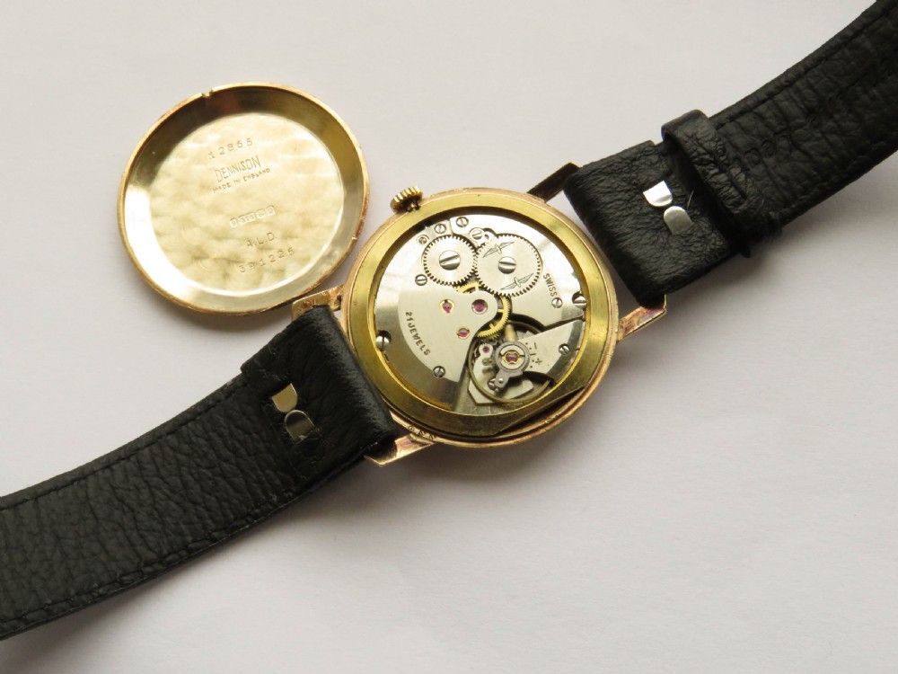 Gents 9ct gold Rotary wrist watch, 1965 View V