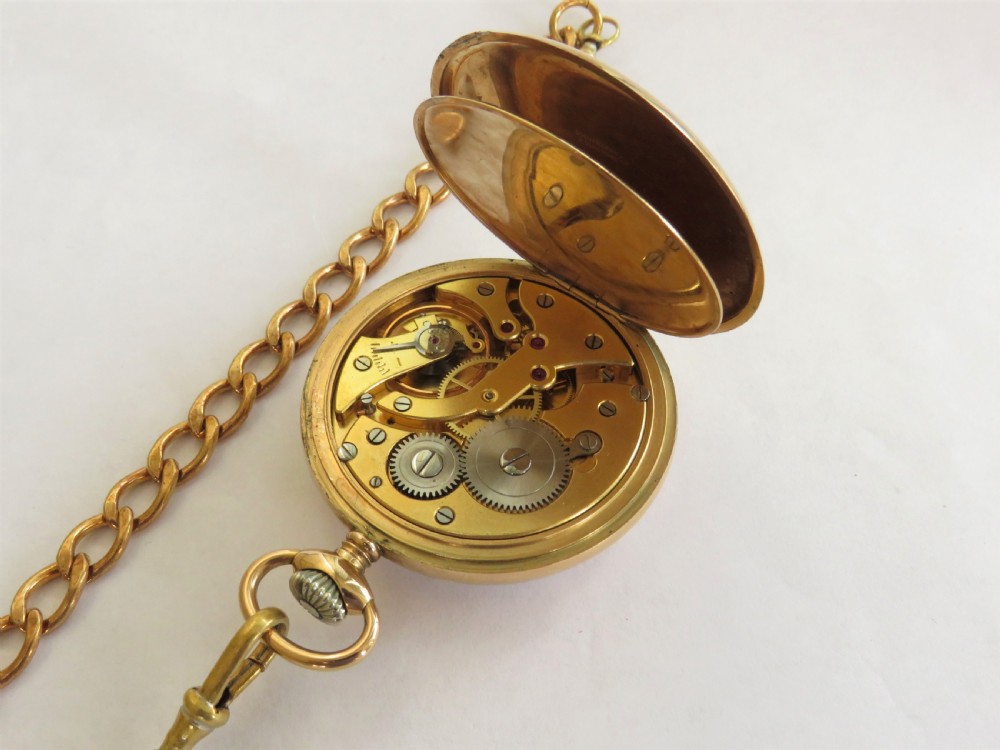 1960s Garrard pocket watch and chain View II