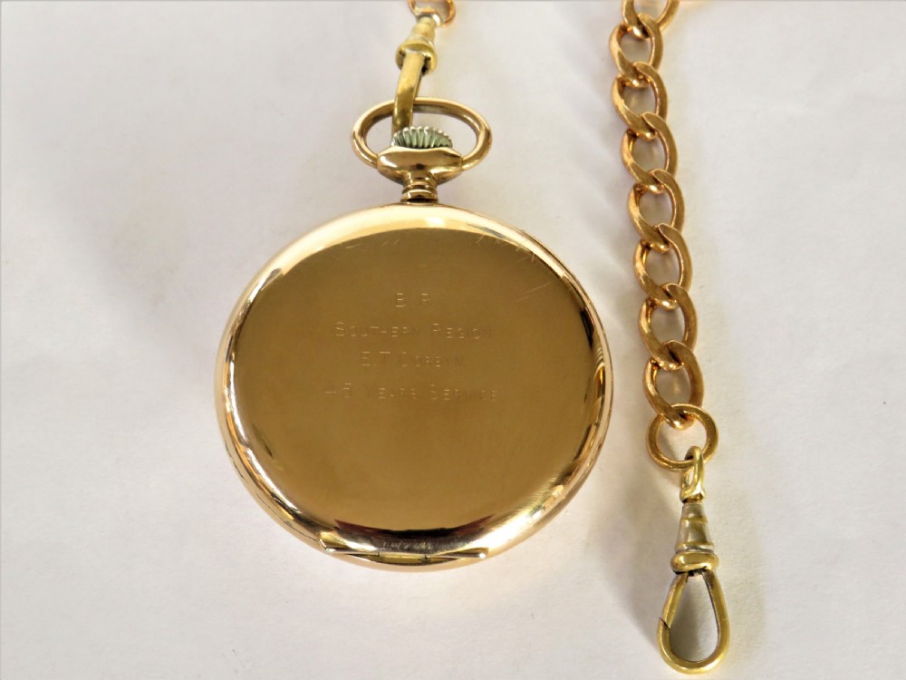 1960s Garrard pocket watch and chain View III