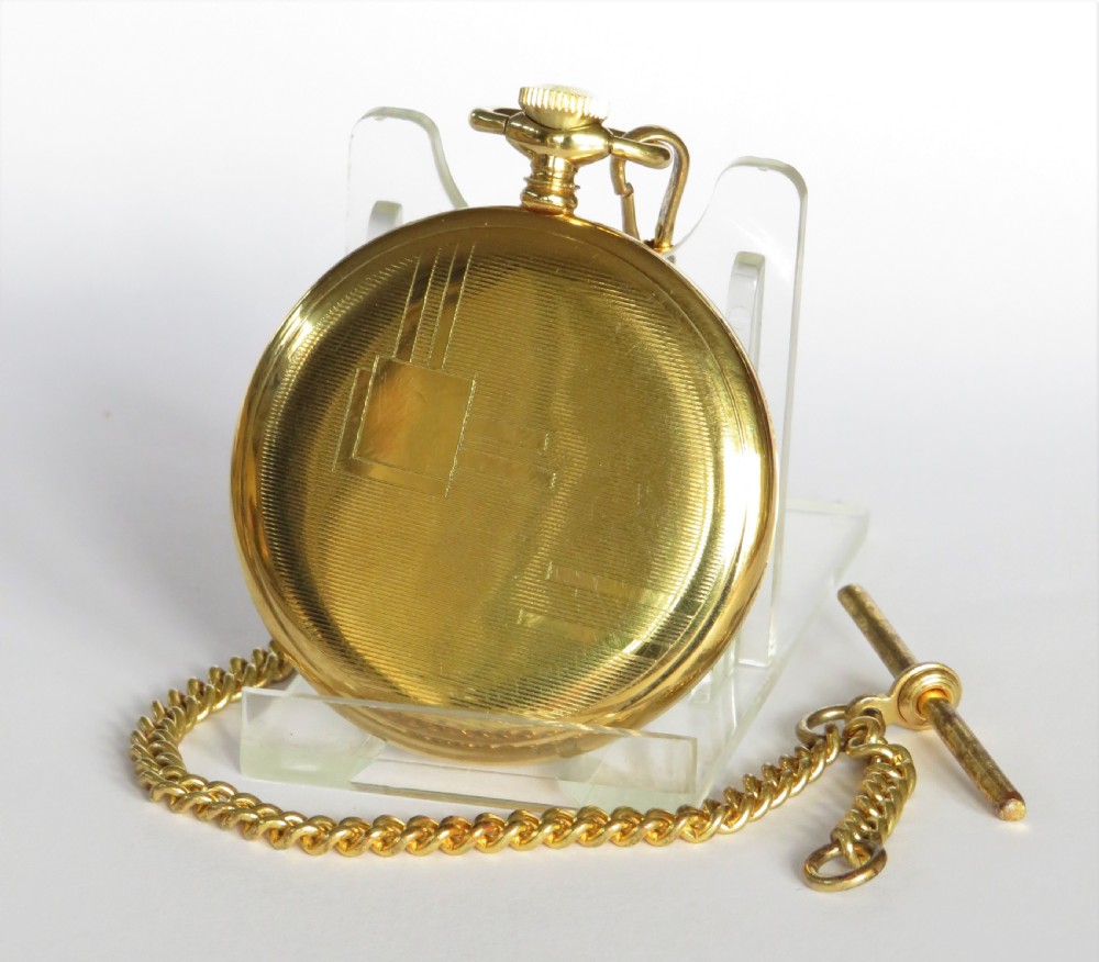 1950s Rodania pocket watch and chain View III