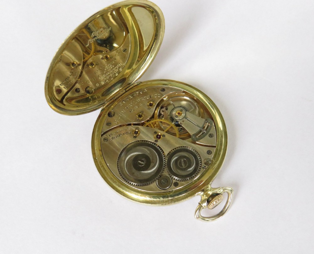 Vintage 1920s Elgin pocket watch. View III