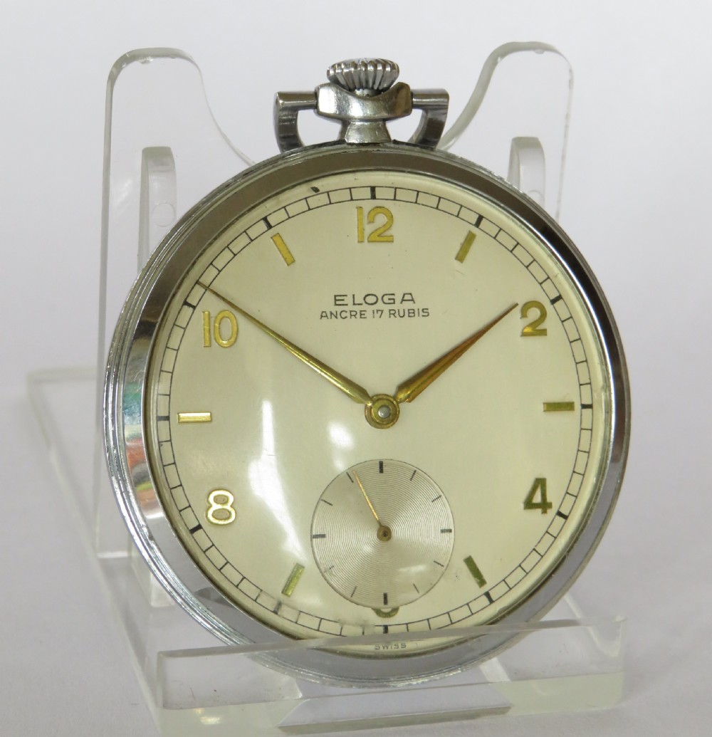 1950s Eloga pocket watch View II