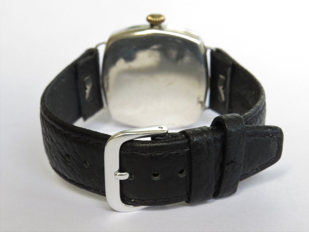 Gents 1923 silver Terminus wrist watch View III