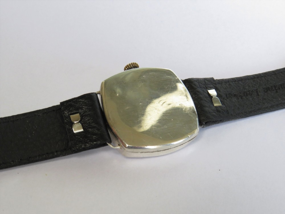 Gents 1923 silver Terminus wrist watch View IV