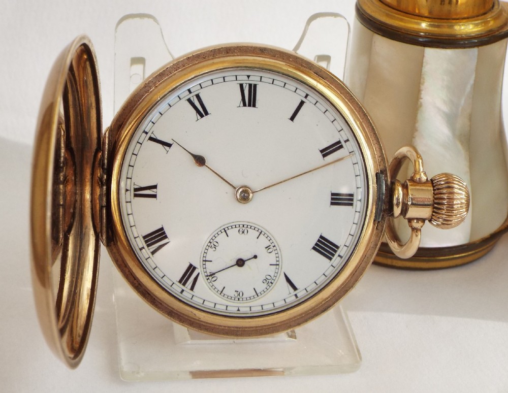 Antique 1904 Waltham full hunter pocket watch.