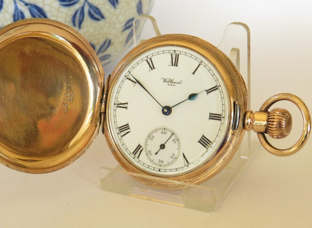 1930s Waltham full hunter pocket watch.