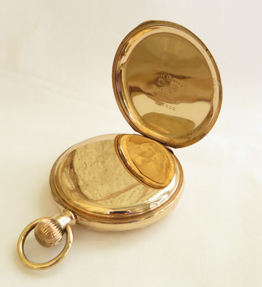 1930s Waltham full hunter pocket watch. View IV