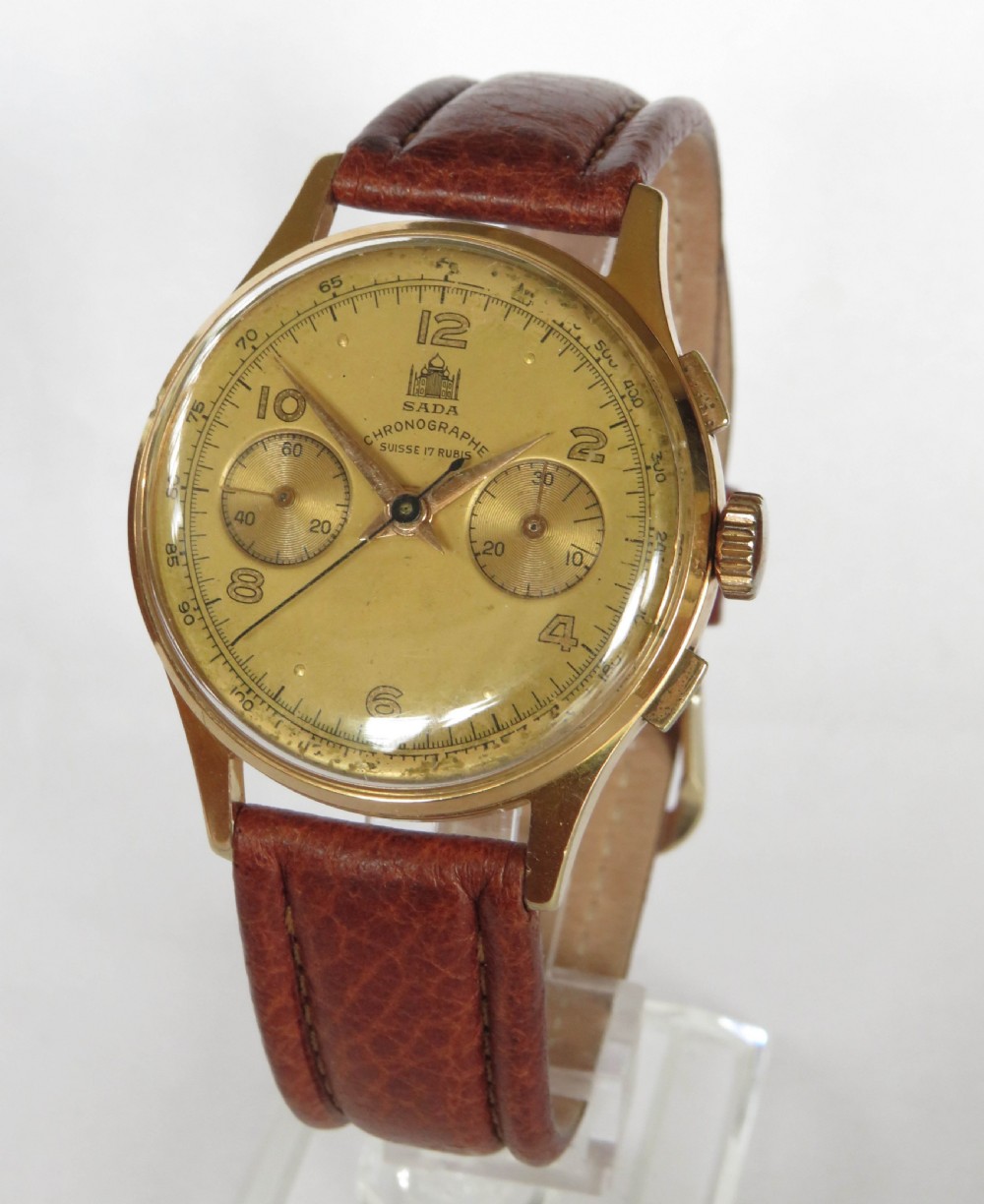 Gents 1950s Sada chronograph wrist watch