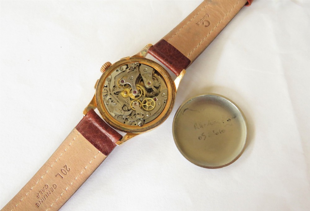 Gents 1950s Sada chronograph wrist watch View V