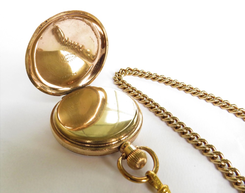 1921 Waltham pocket watch and chain View III