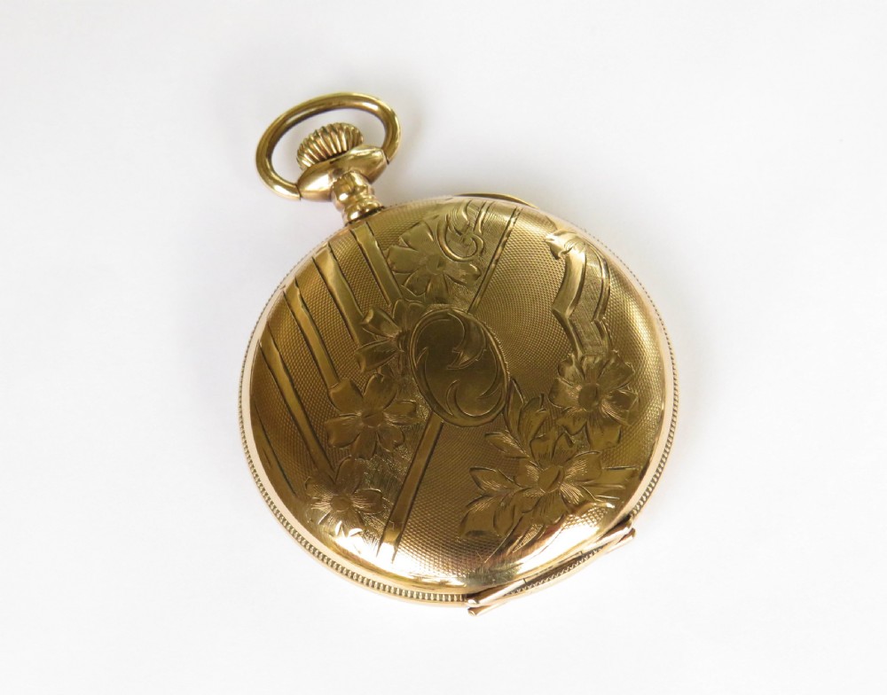 Antique ornate Cyma full hunter pocket watch