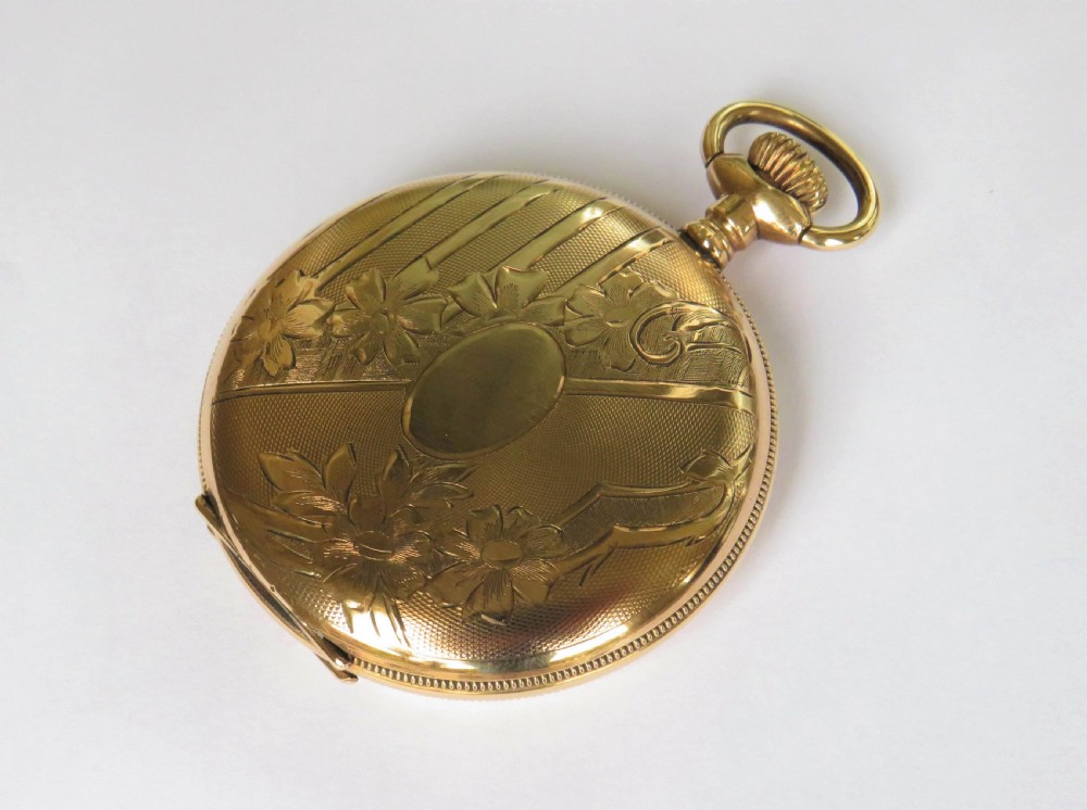 Antique ornate Cyma full hunter pocket watch View II