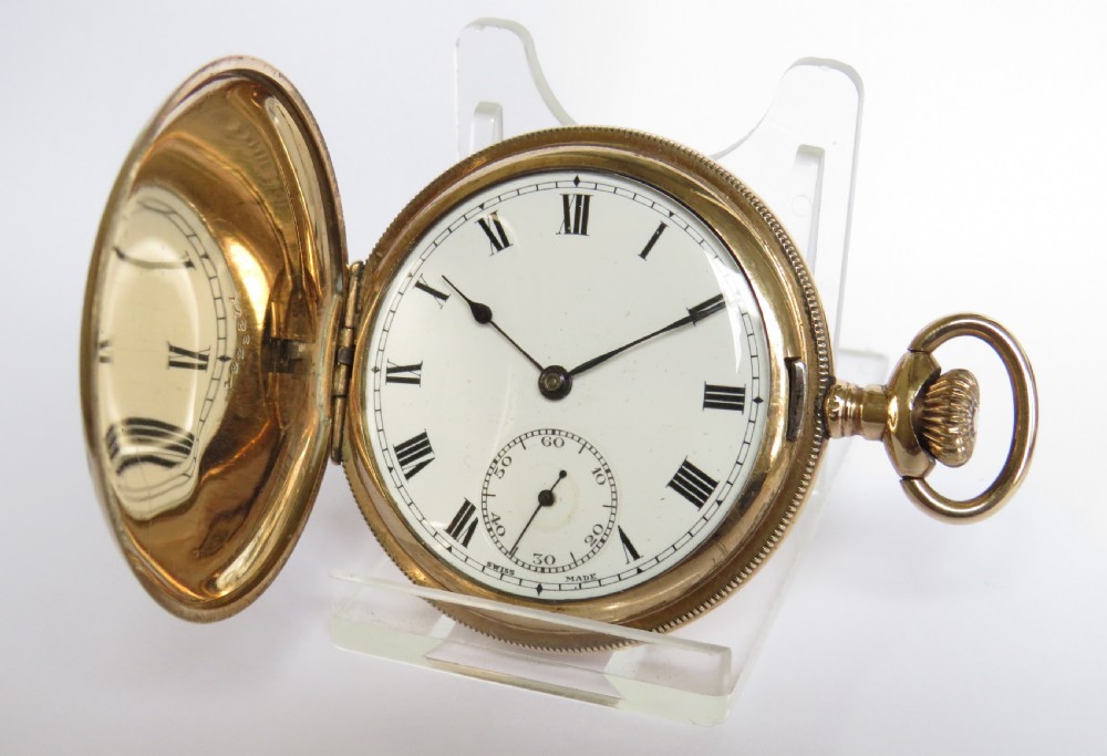 Antique ornate Cyma full hunter pocket watch View IV