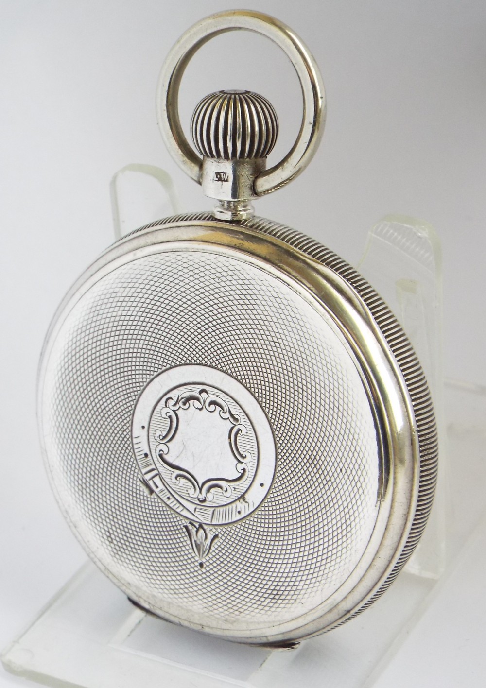 Antique silver Waltham Traveler pocket watch. View II