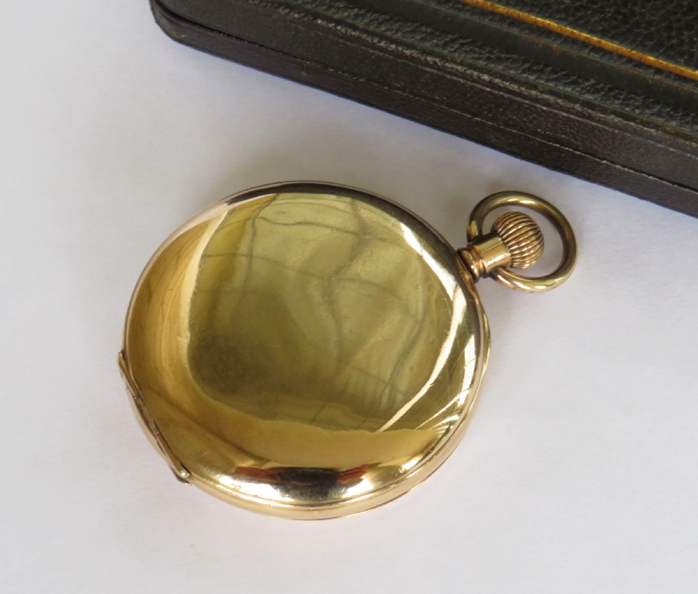 Antique 1903 Waltham Riverside half hunter pocket watch View V