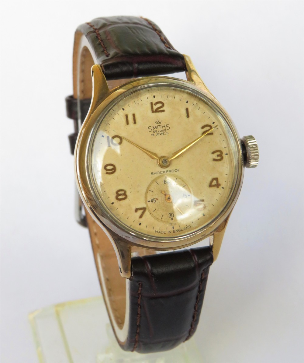 Gents Smiths De Luxe wrist watch, made in England, c1960 View II