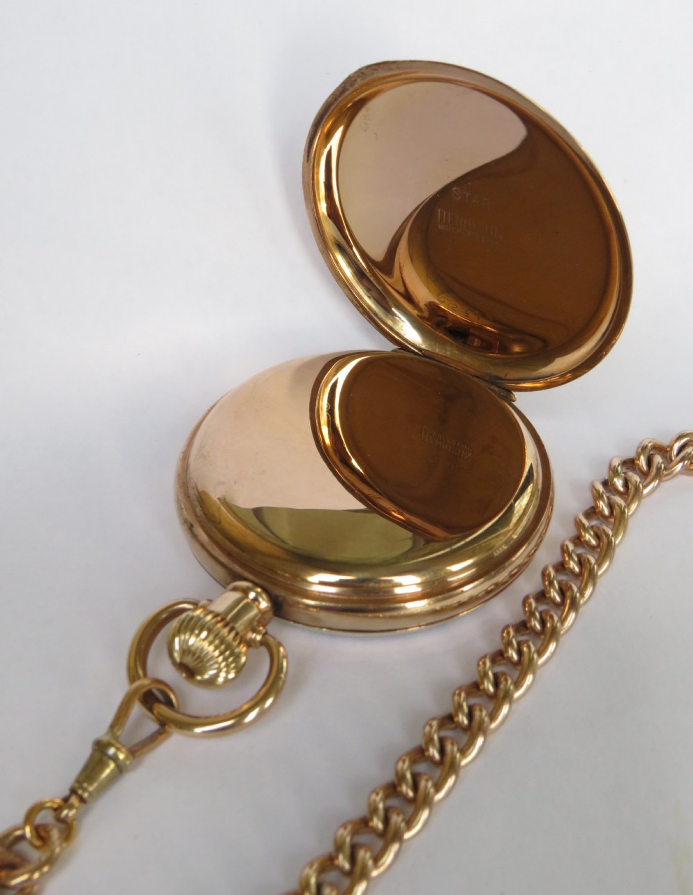 Antique Waltham Bartlett pocket watch and chain View II