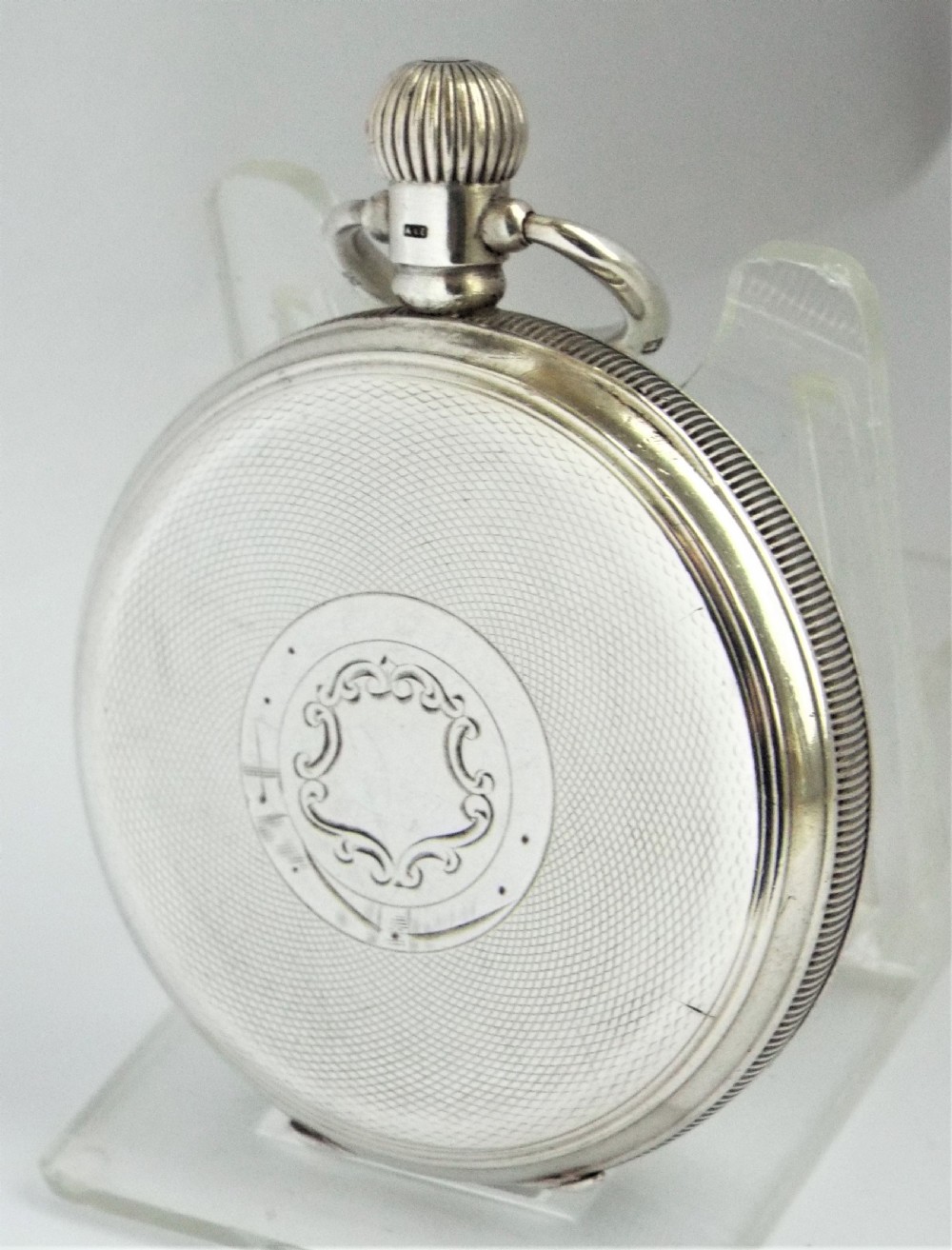 1920s silver Renown stem winding pocket watch by Record Dreadnought Watch Co. View II
