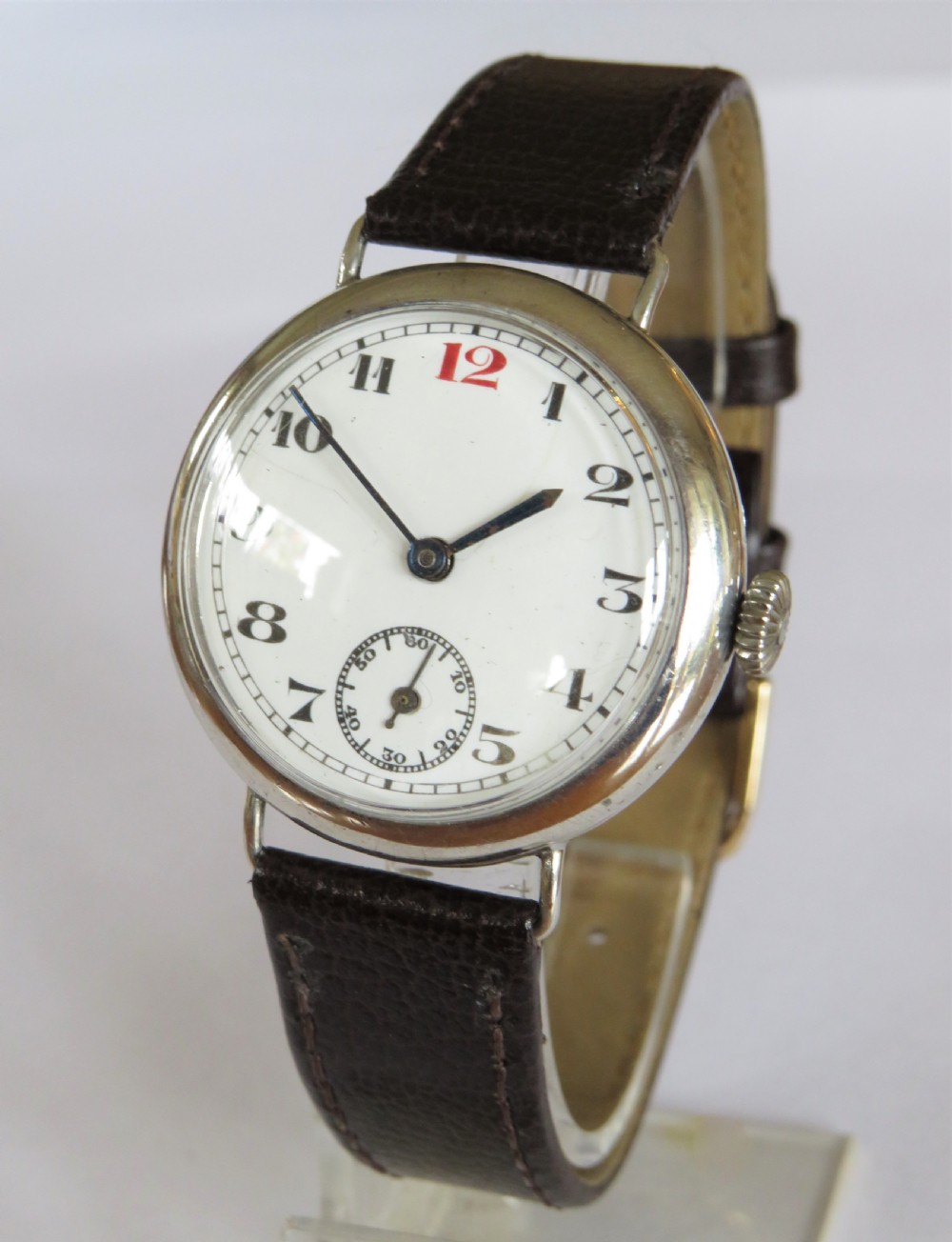Gents 1927 silver wrist watch
