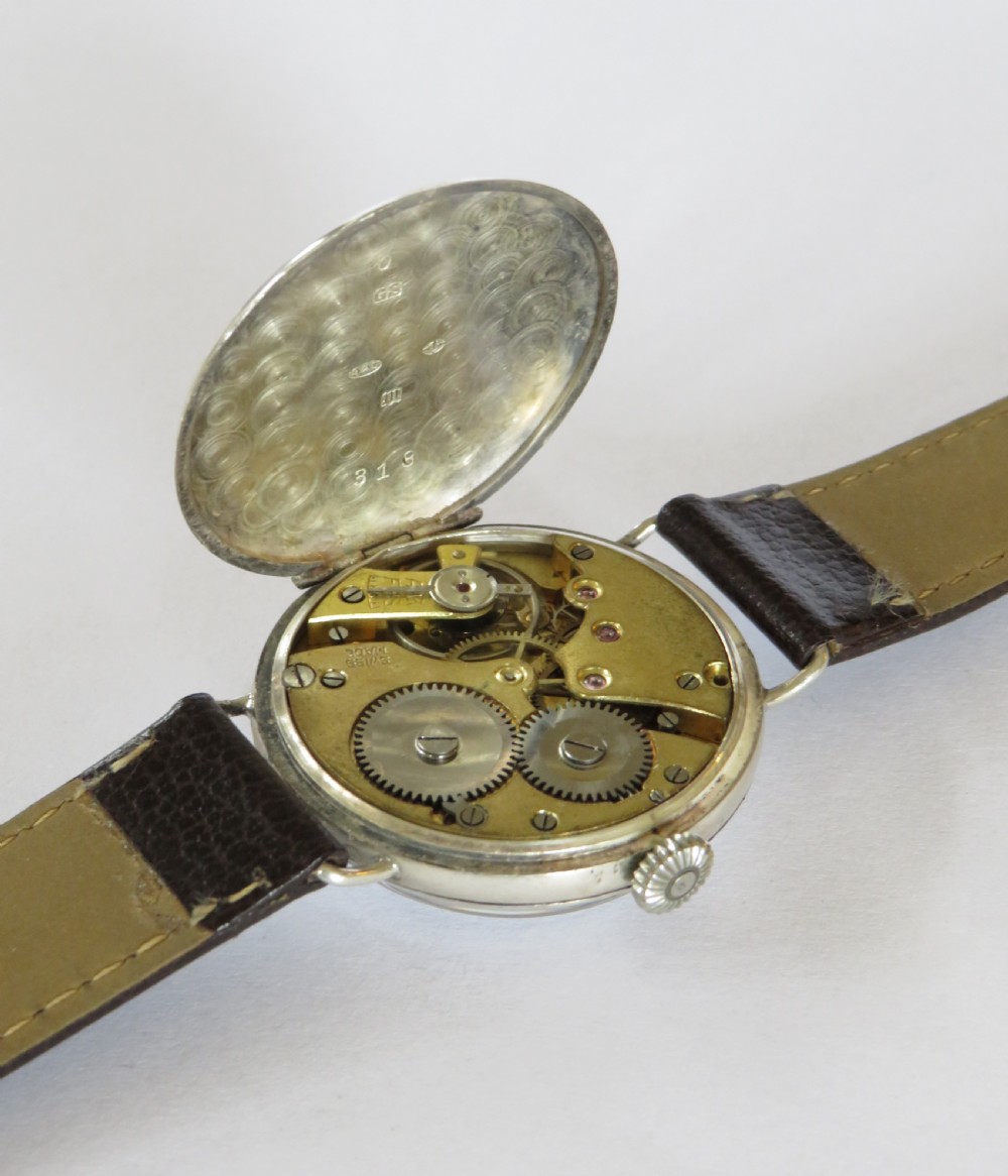 Gents 1927 silver wrist watch View IV