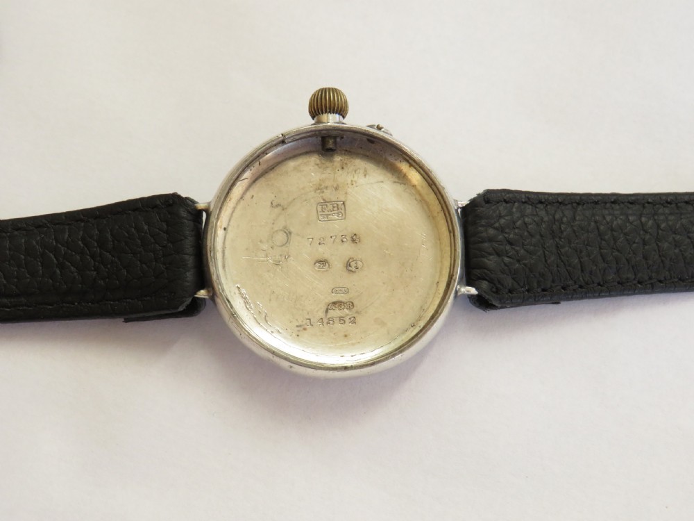 Gents 1932 silver Electa wrist watch View III
