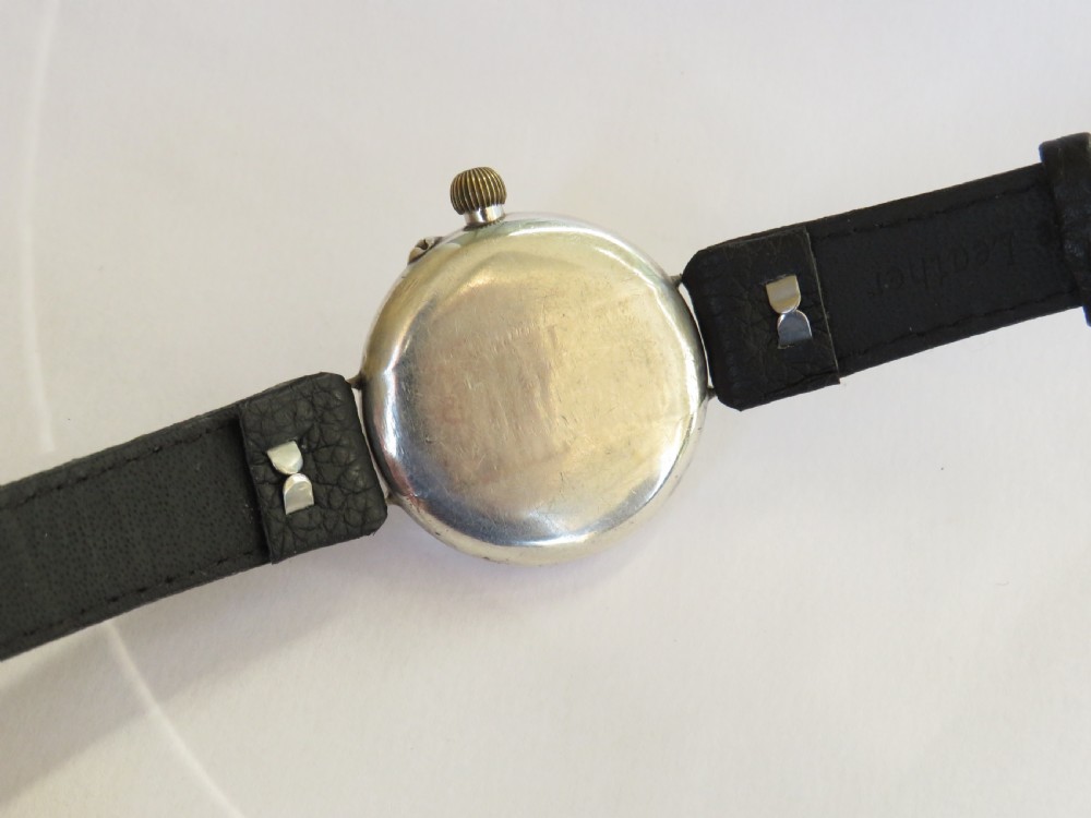 Gents 1932 silver Electa wrist watch View IV