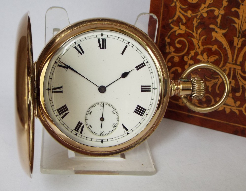 Antique 1909 Elgin full hunter pocket watch. 