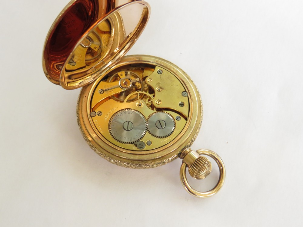 Thomas Russell “Premier” full hunter pocket watch View V