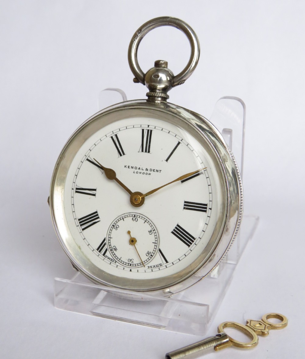 Antique silver Kendal & Dent pocket watch