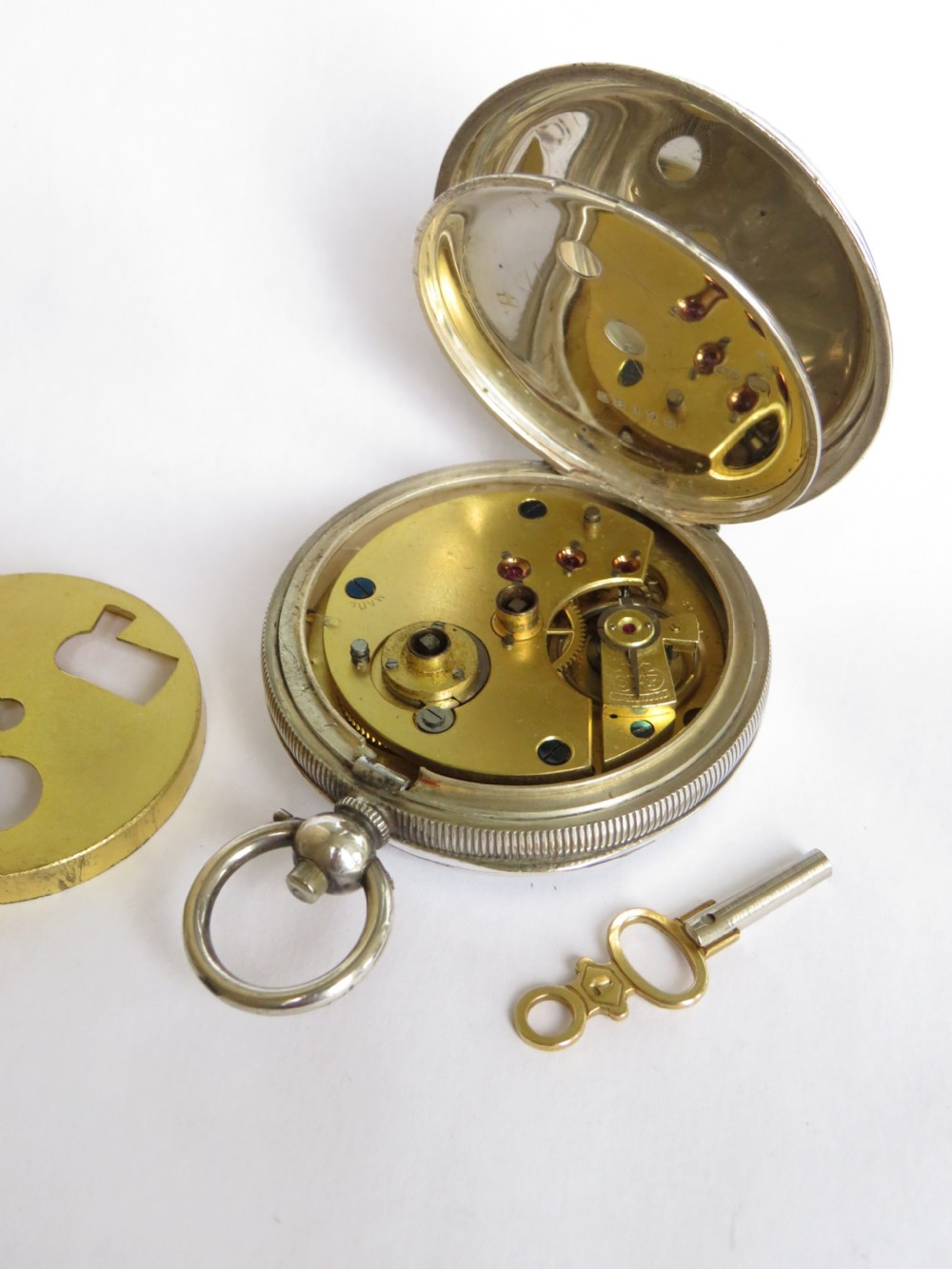 Antique silver Kendal & Dent pocket watch View III