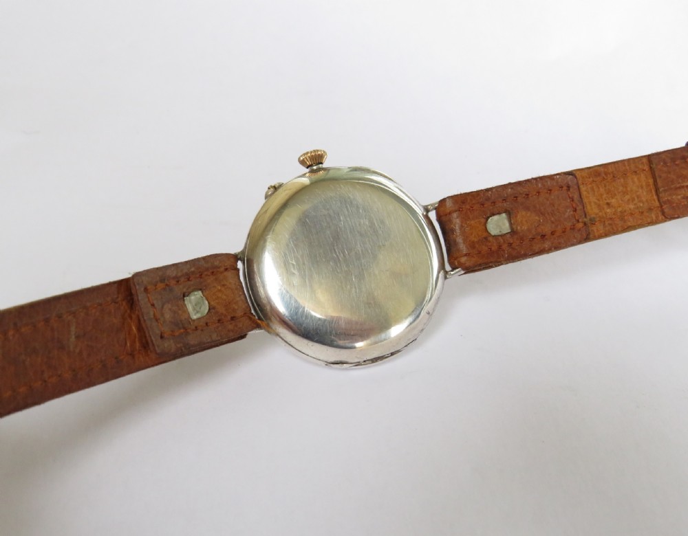 1909 gents silver Longines wrist watch, Sir John Bennett View IV