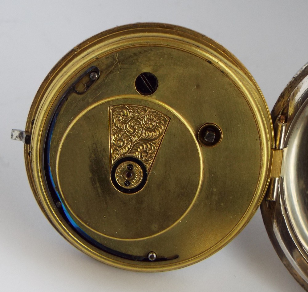 Antique silver Lancashire Watch Company pocket watch. View IV