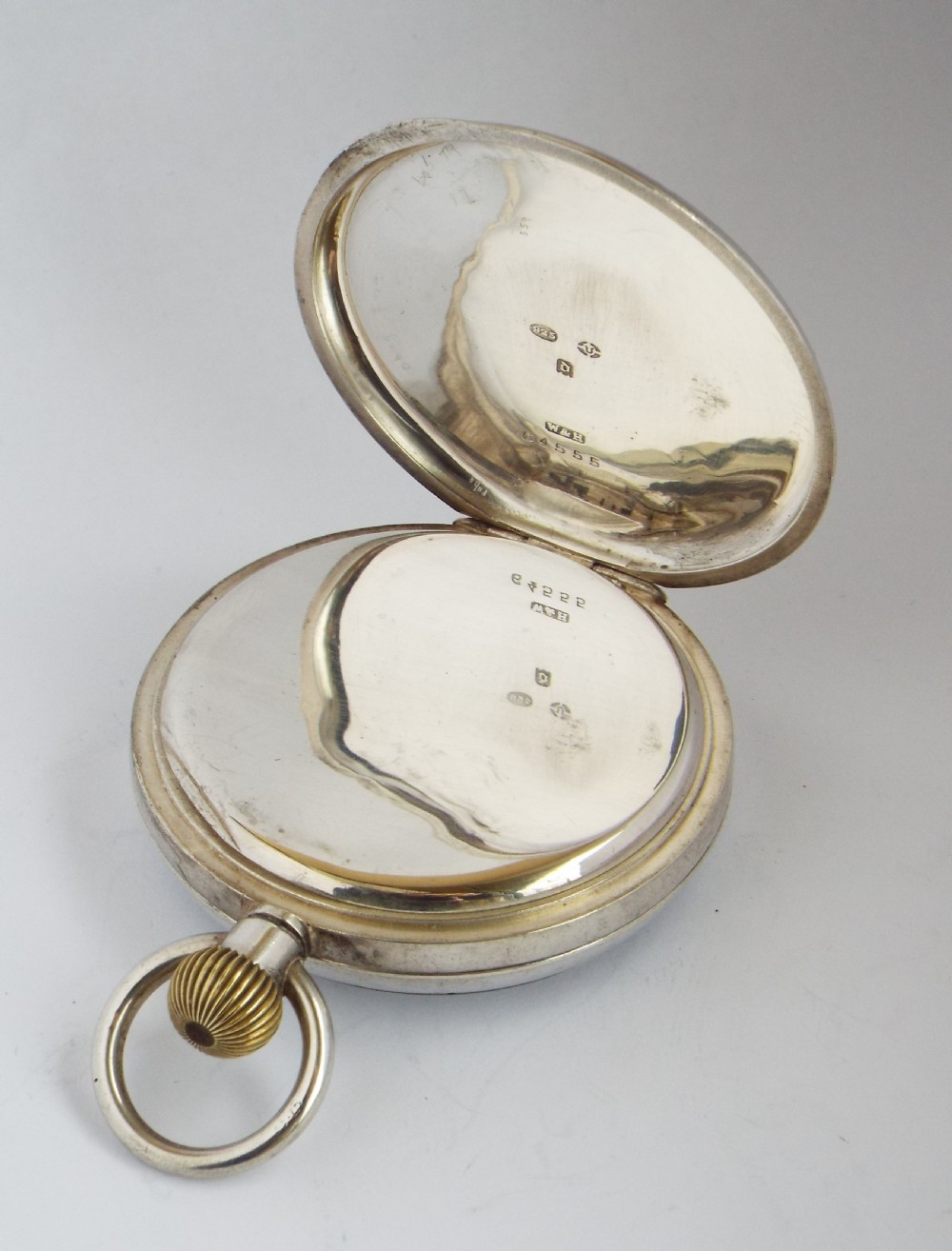 1919 silver Kendal & Dent pocket watch. View IV