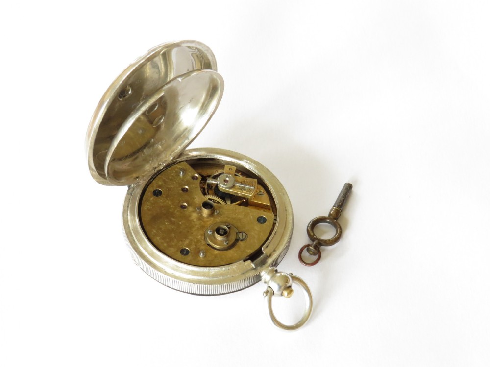 Antique silver pocket watch, 1919 View IV