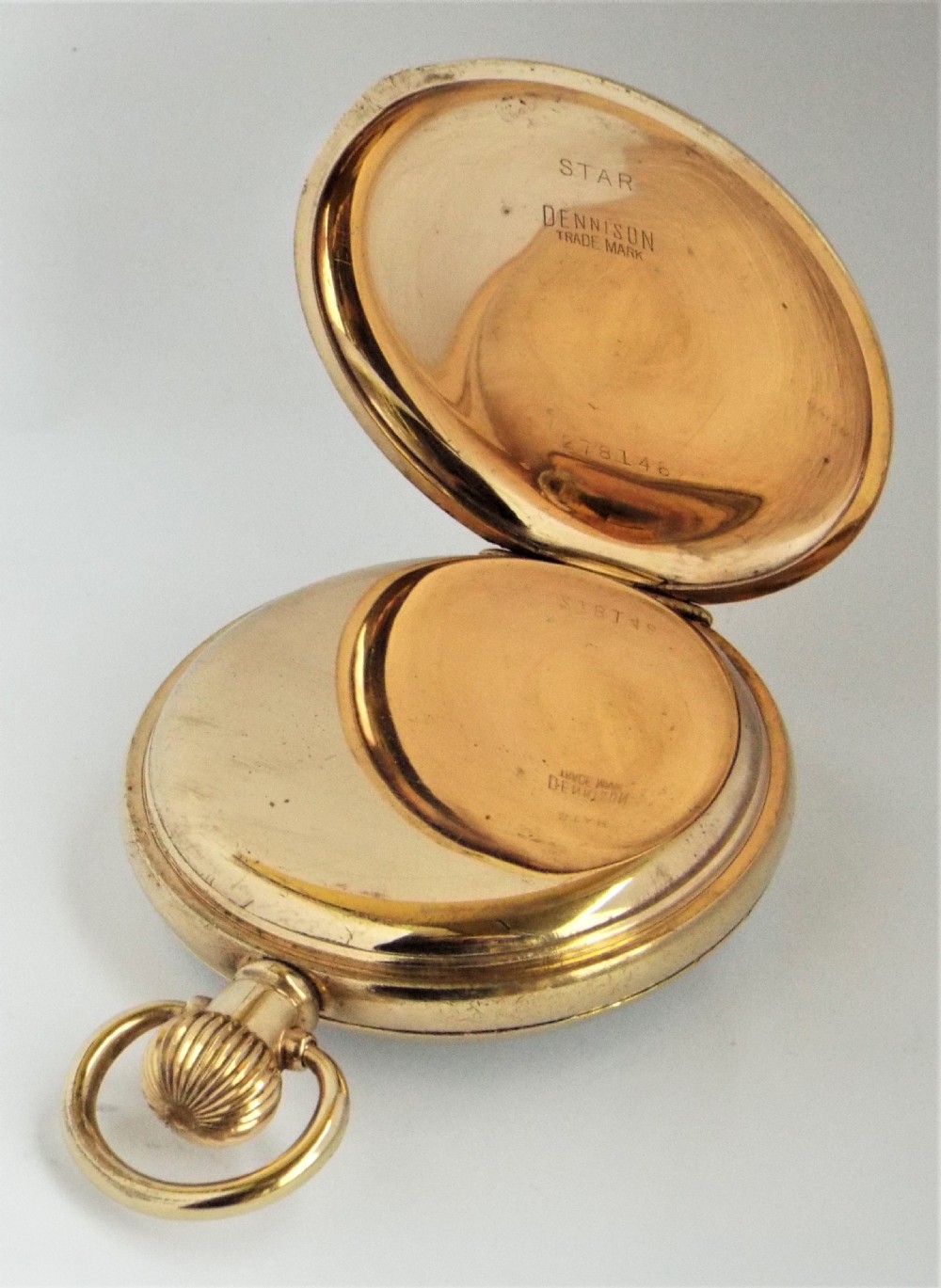 1920s Revue stem winding pocket watch. View III