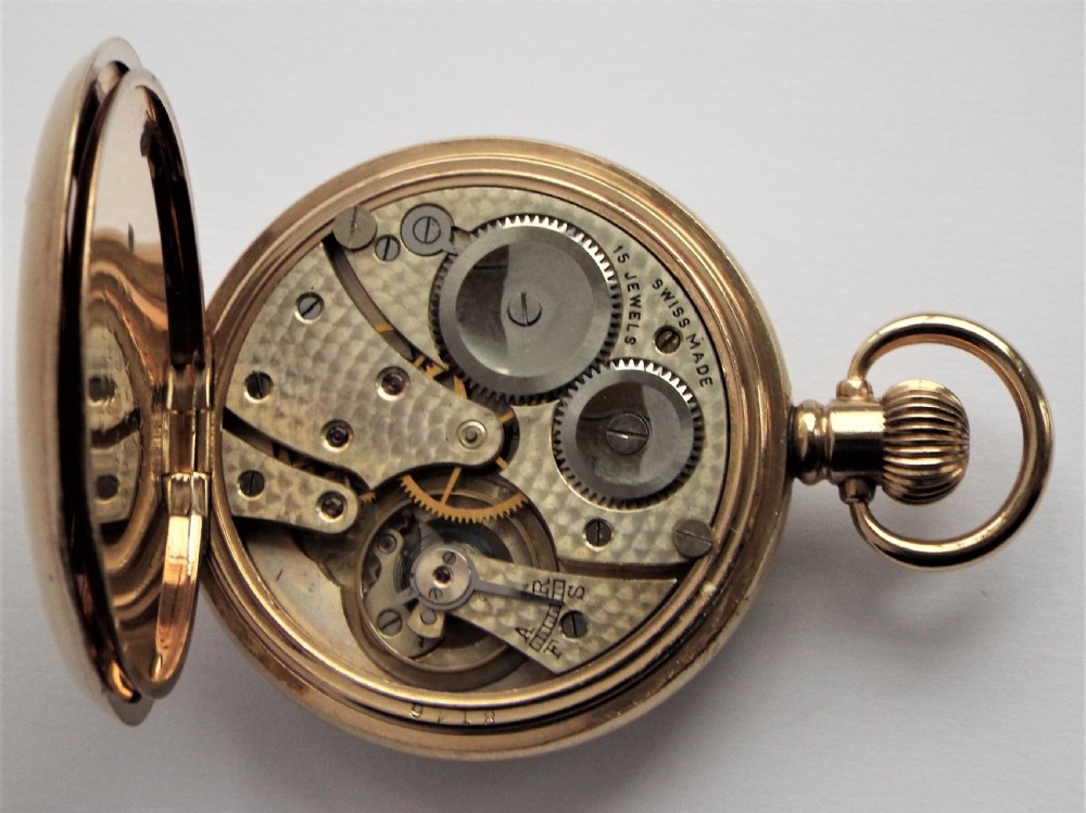 1920s Revue stem winding pocket watch. View V