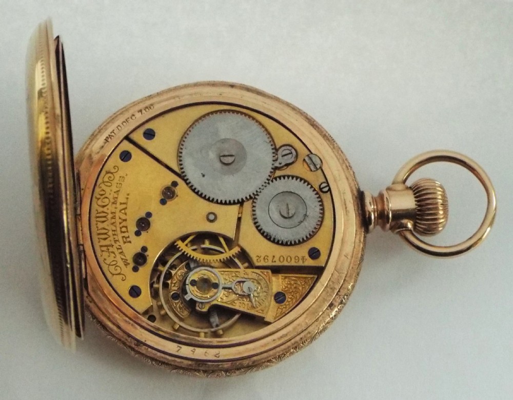 Antique Waltham Royal pocket watch. View V