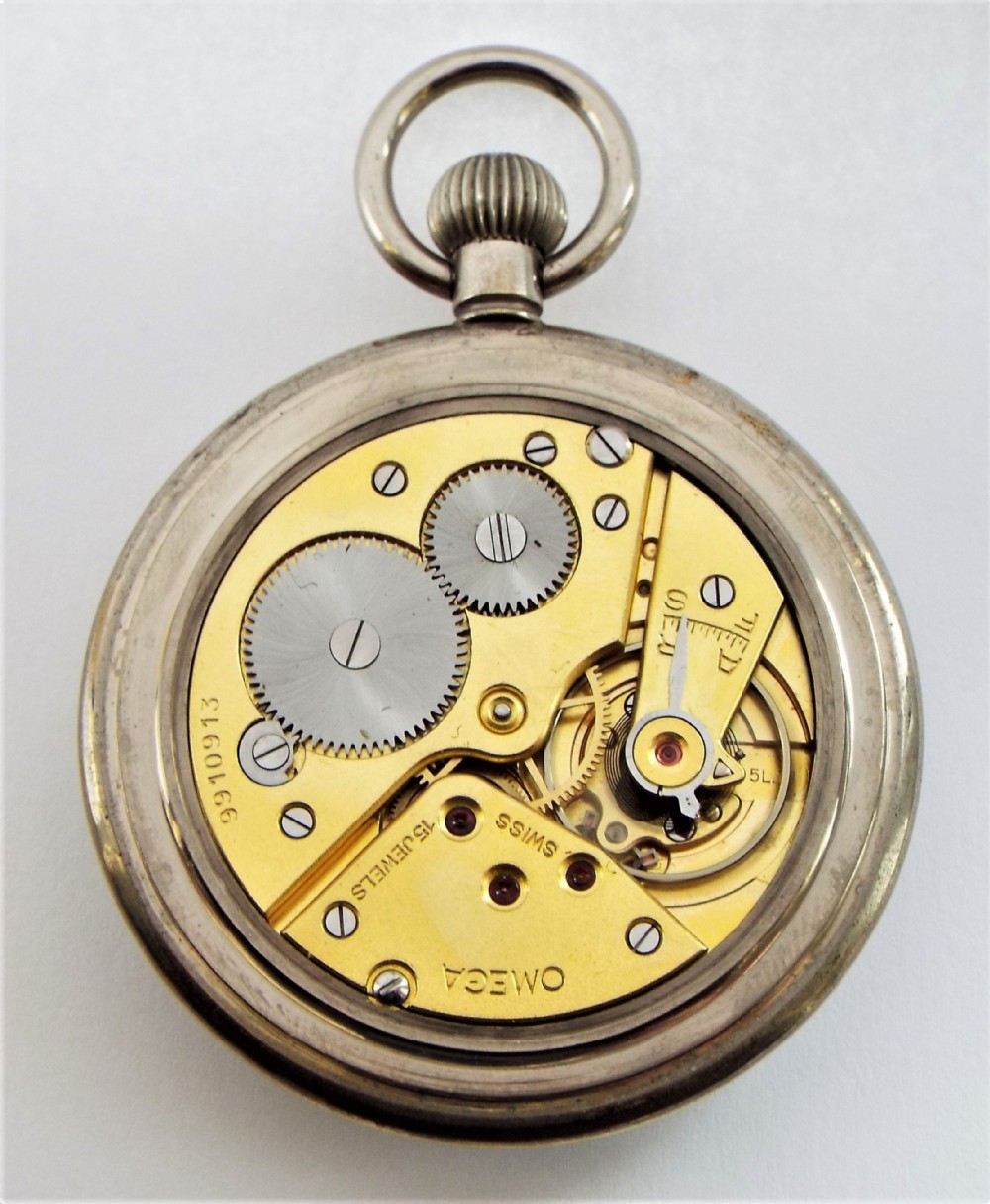 1940s Omega military pocket watch & albert View III