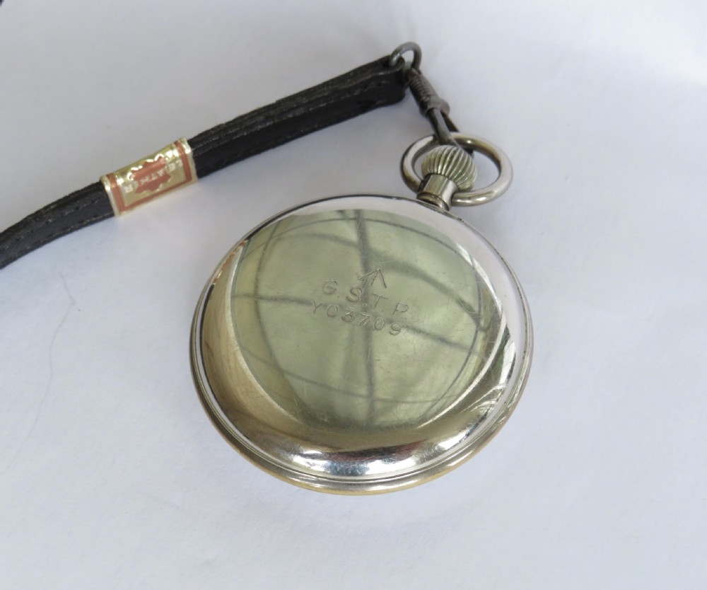 1940s Omega military pocket watch & albert View IV