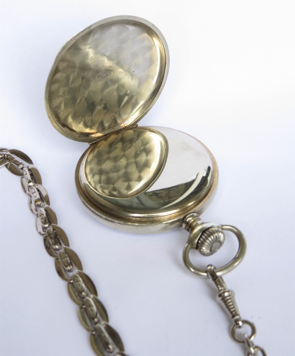 1930s Rone 15 pocket watch and chain View III