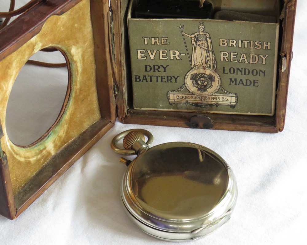 Antique Omega goliath pocket watch with light View V