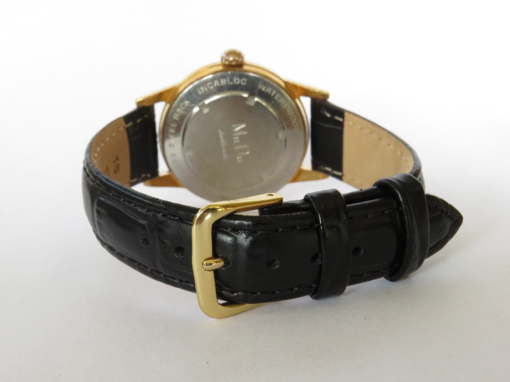 Gents 1950s MuDu Doublematic wrist watch View III