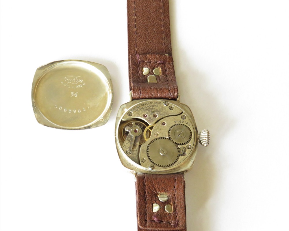 Gents 1920s Omega Regina silver wrist watch View III