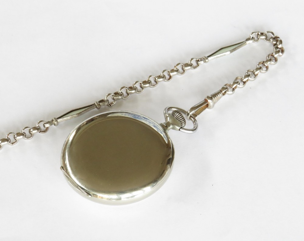 1920s Omega pocket watch and chain View II