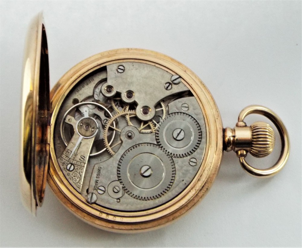 1920s Cyma full hunter pocket watch.  View VI