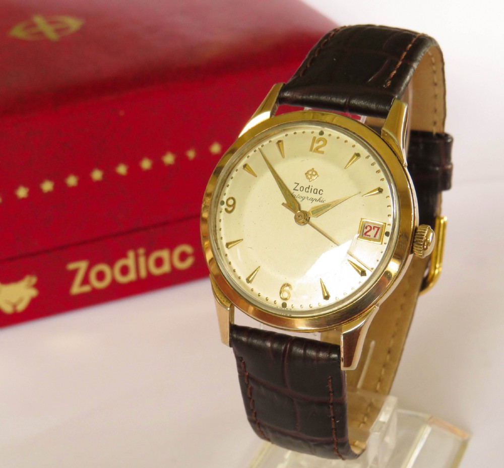 Gents 1950s Zodiac Datographic wrist watch
