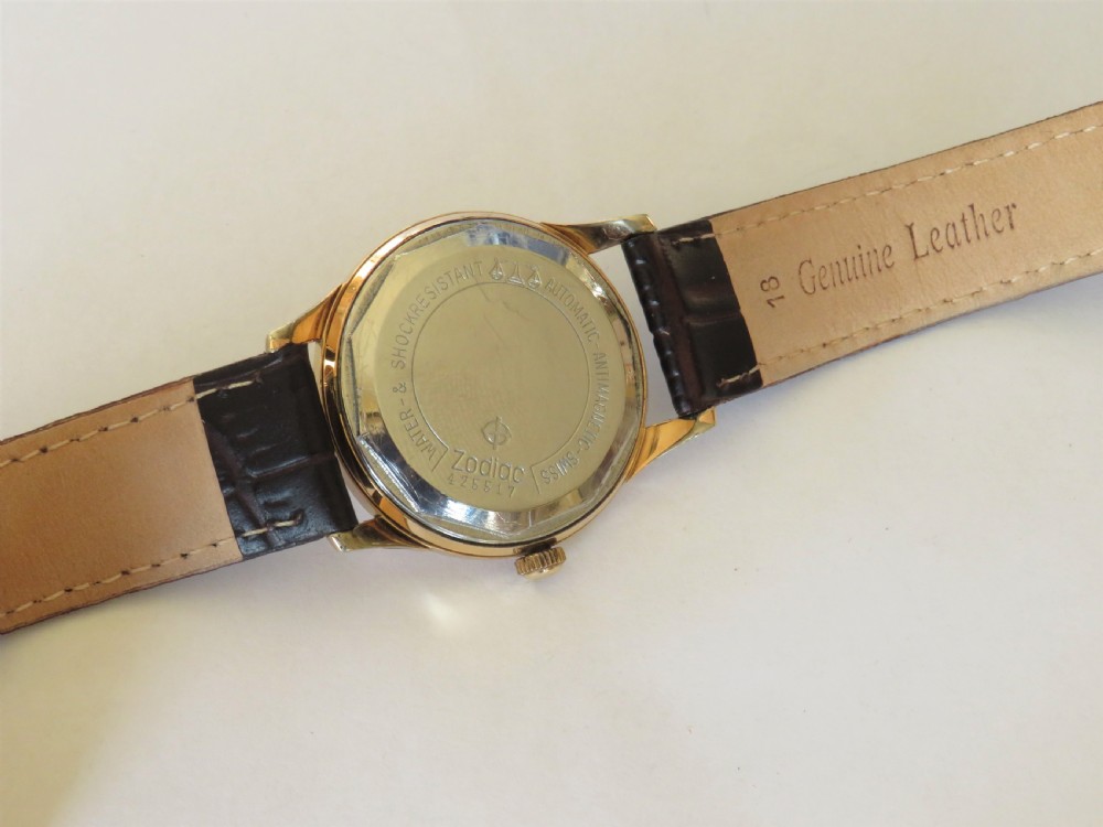 Gents 1950s Zodiac Datographic wrist watch View IV