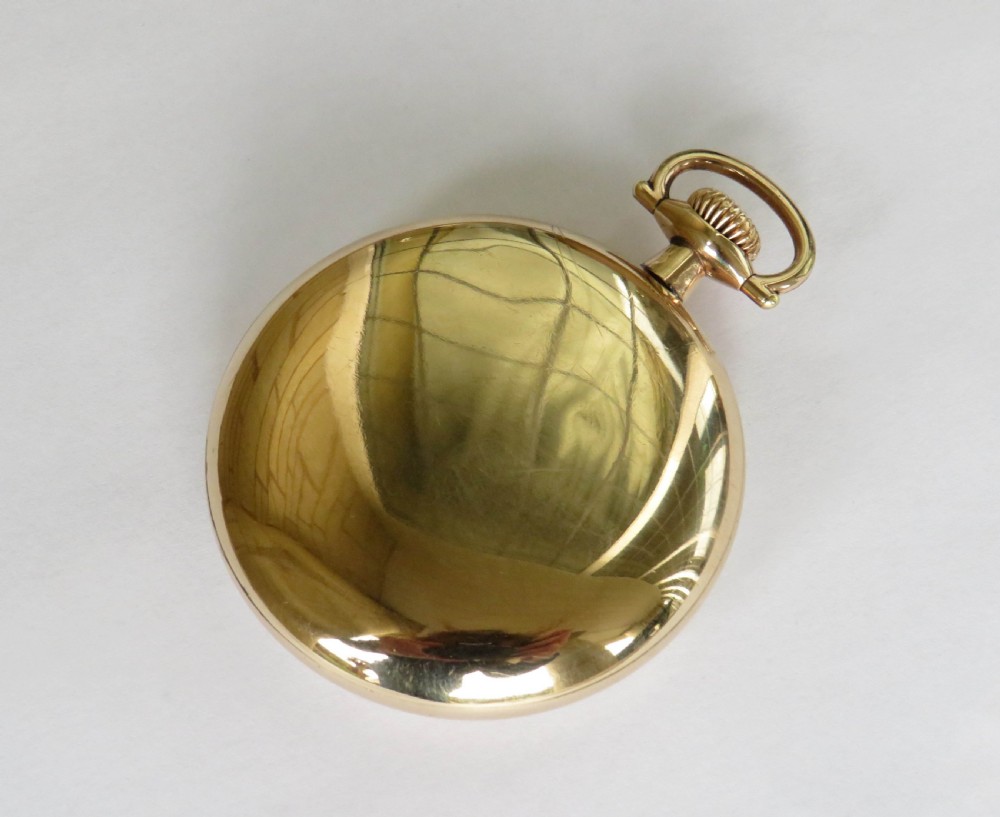 Vintage 1920s Elgin stem winding pocket watch View IV
