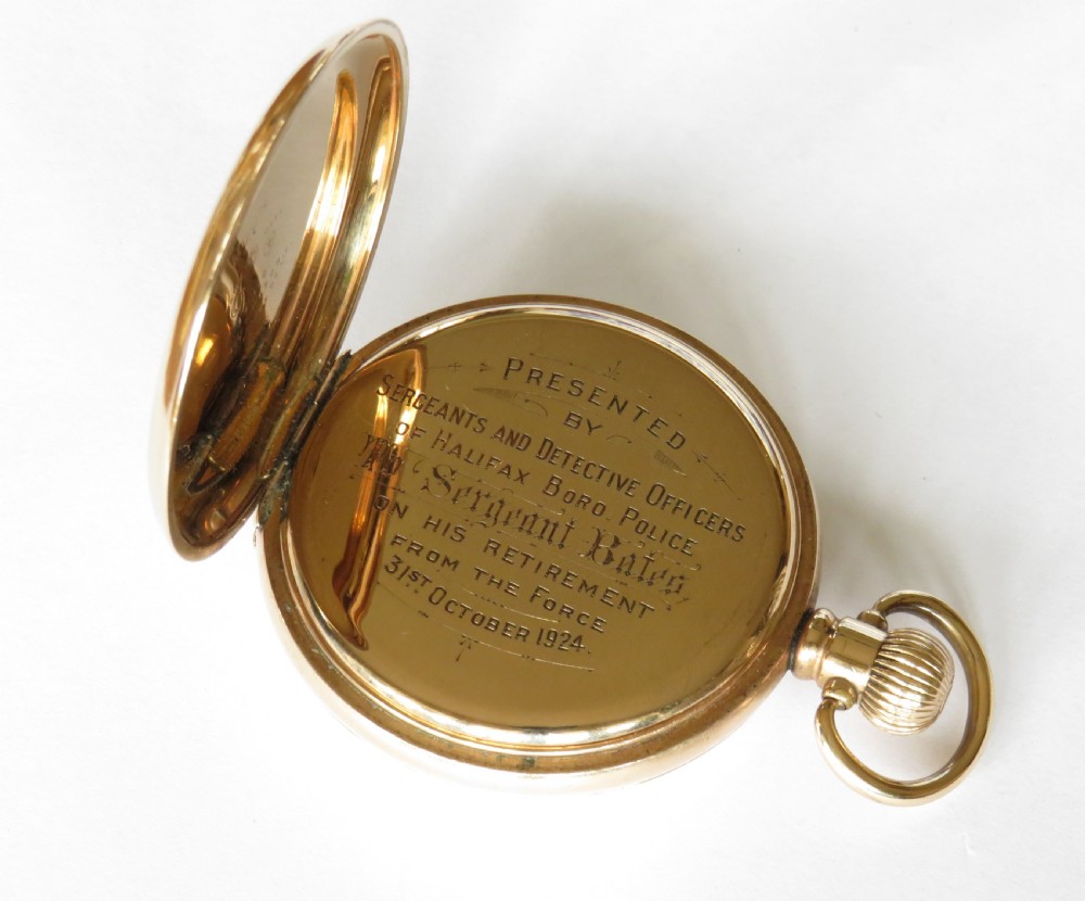 1920s Waltham Traveler pocket watch, police interest View III